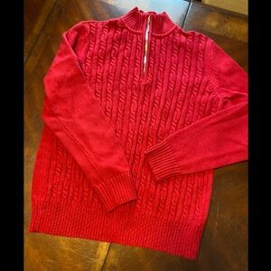 Karen Scott 100% Cotton Cable Knit Turtleneck Sweater